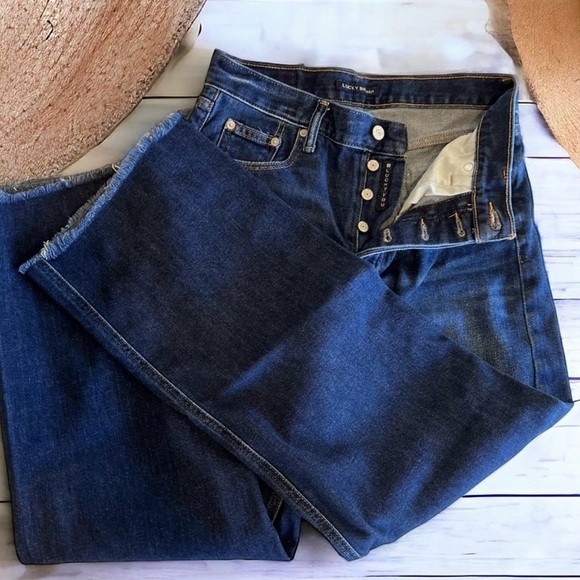 Lucky Black Label Wide Leg Jeans Size 26” waist  11” rise 29" inseam Button up - Picture 5 of 16